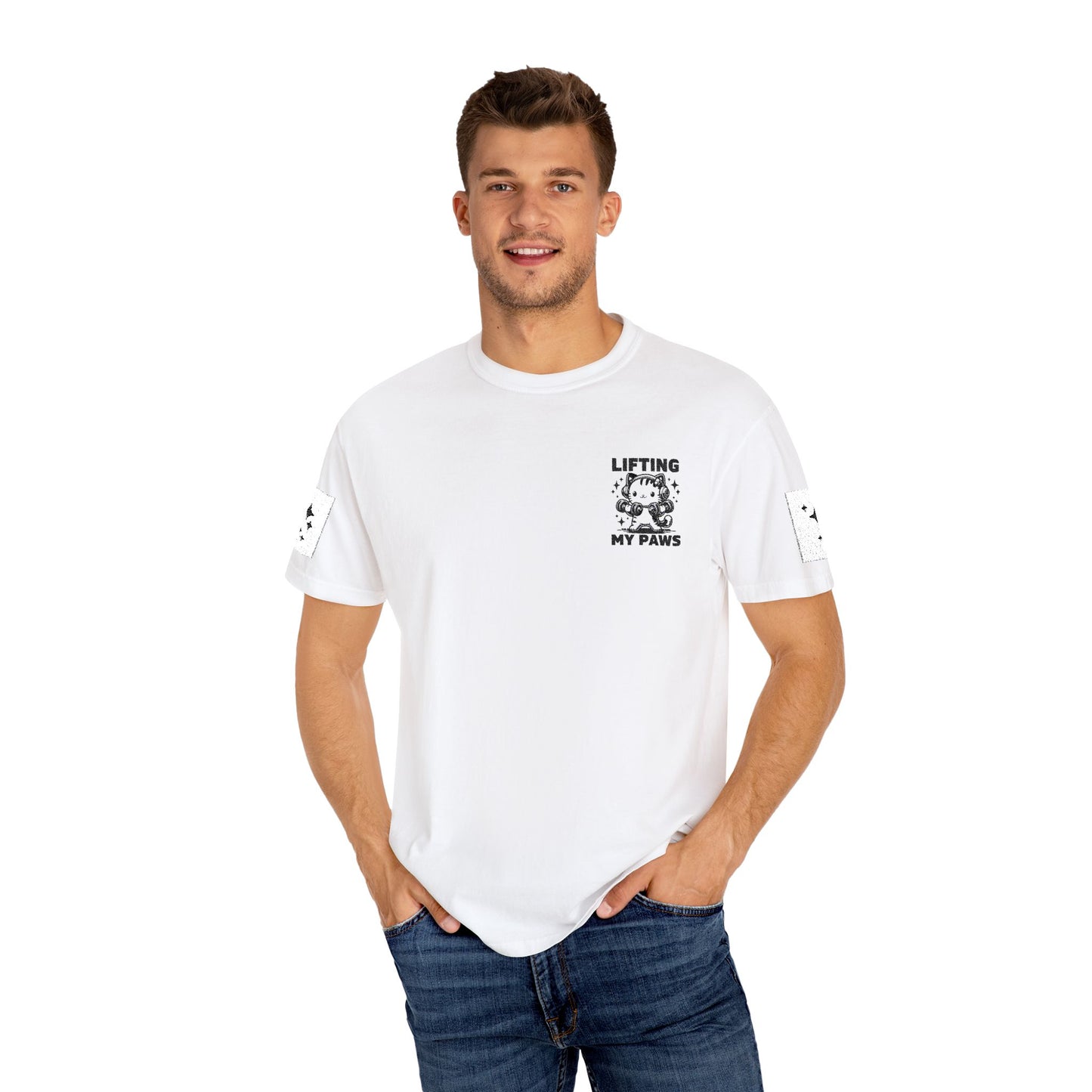 Lifting My Paws Unisex T-Shirt – Garment-Dyed Comfort Tee