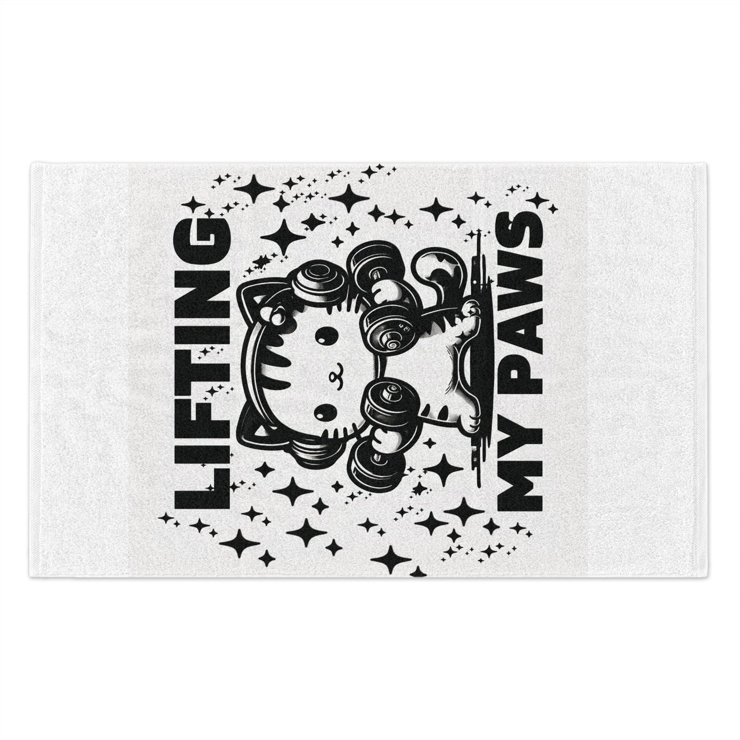 Lifting My Paws – Gym Rally Towel for Fitness & Weightlifting