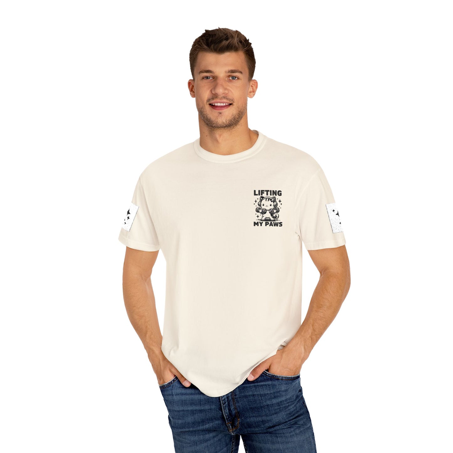Lifting My Paws Unisex T-Shirt – Garment-Dyed Comfort Tee