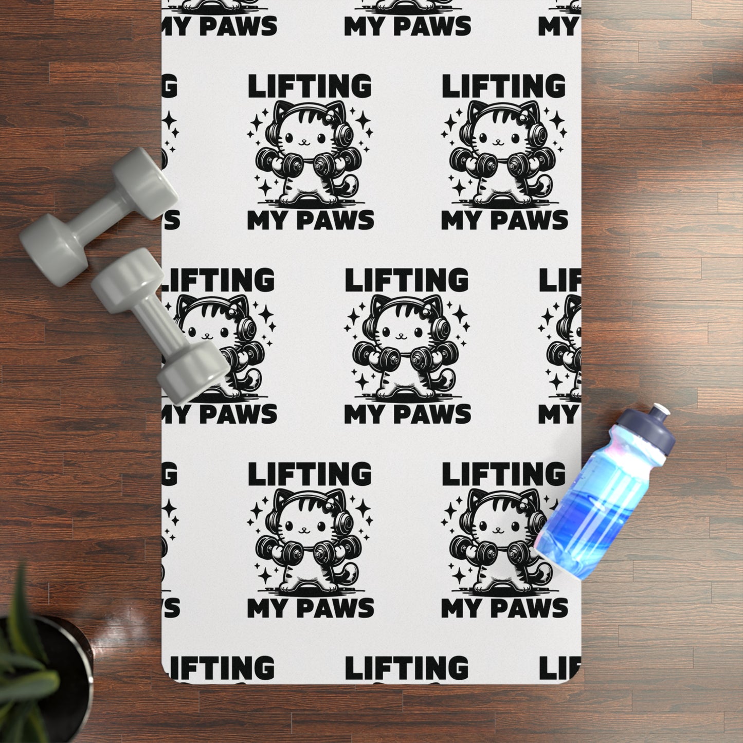 Lifting My Paws Yoga Mat – Cute Fitness & Exercise Mat