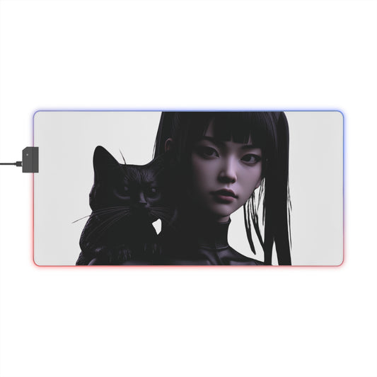 “Kuroneko no Onna – LED Gaming Mouse Pad