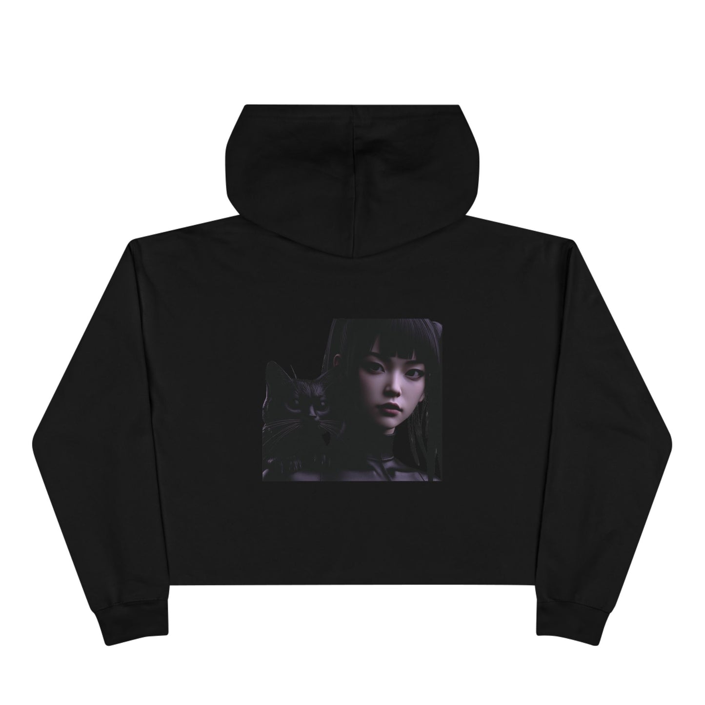 Kuroneko no Onna – Chic Crop Hoodie